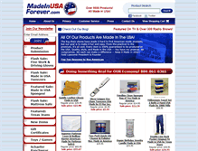 Tablet Screenshot of madeinusaforever.com